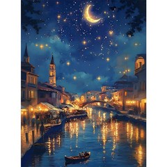 GEEHEIY Venice Diamond Art Kits for Adults, 5D Full 12*16 inch, TRTDUKDP106
