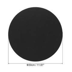 Paint Canvases, 2 Pack 12 Inch Round Stretched Art Board Panels Black