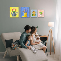Professional Stretched Canvas for Painting with 8X10 Inch, 5X7 Inch (10 of Each)