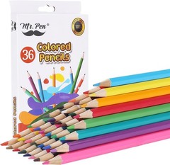 Long-Lasting 36-Count Colored Pencils for Drawing & Sketching – Fade Resistant