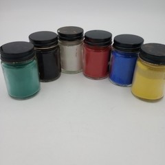 Vintage 40s Weber Costello Alphacolor Dry Tempera Textile Painting Set Rare