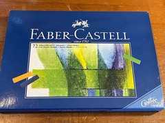 Vintage New Olde Artist Faber Castell 72 Piece Set Soft Pastels Studio