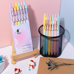 6 Pcs Gradient Color Gel Pens for Effortless Writing & Journaling
