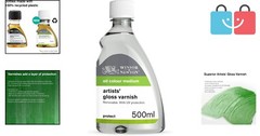 Protective Gloss Varnish 500ml for Oil and Acrylic Paintings – Quick-Dry Formula
