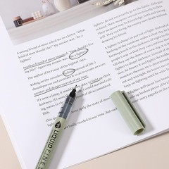 Fineliner Pens, 6 Pcs Black 05 0.45mm Fineliner Marker Waterproof Ink Pen