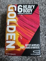 Golden Heavy Body Essentials Artist Acrylics Color Mixing Set, 6ct
