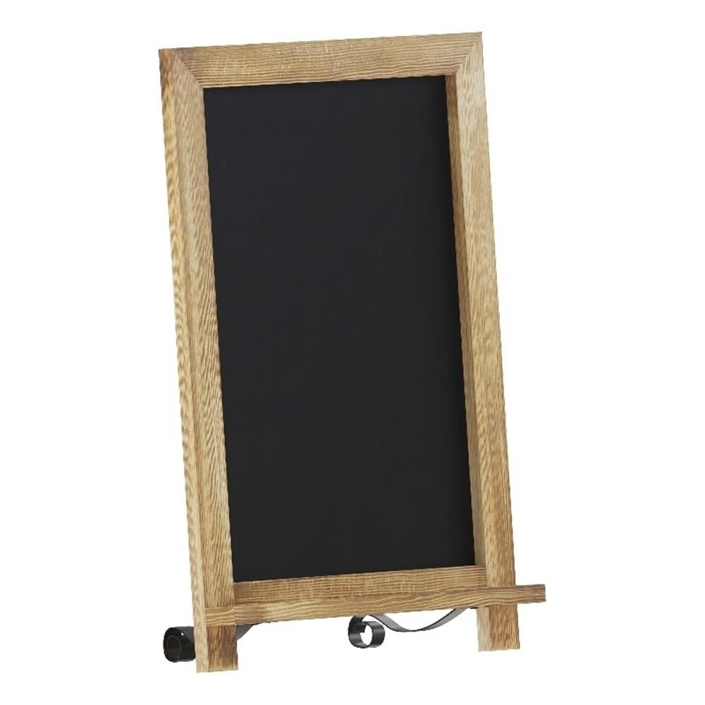 12″ x 17″ Freestanding Tabletop or Wall Mount Magnetic Chalkboard-Torched Wood