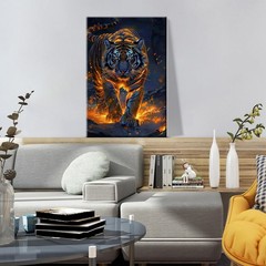 ATDMS Paint by Numbers Kit 7.87 inches x 11.81 x 0.67 inches, Tiger 51