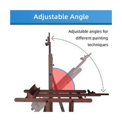 Falling in Art Extra Large H-Frame Studio Easel, Solid Beechwood Artist Easel…