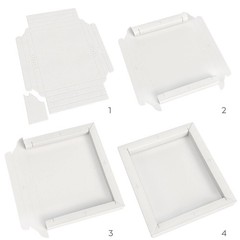 Watercolour Canvas Pads 50 Sheets total 300gsm 11″ x 14″ (7″ x 8.6″ Folded)