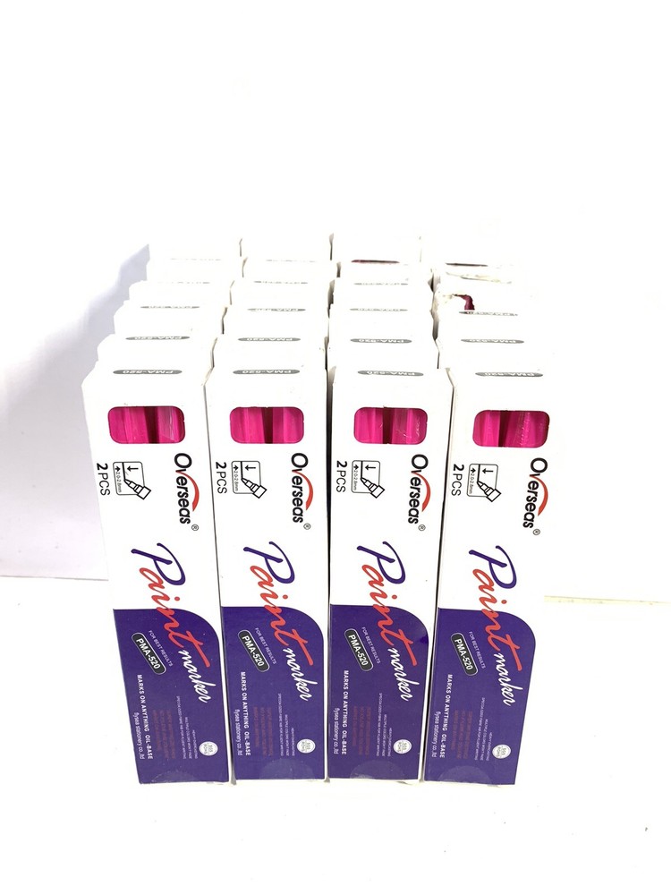 48-Pieces! Bright Pink! Overseas 2.5mm Permanent Paint Marker PMA-520