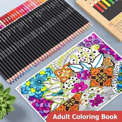 72 Multicolor Pencils in Elegant Box – Ideal for Crafting & Adult Coloring Fun