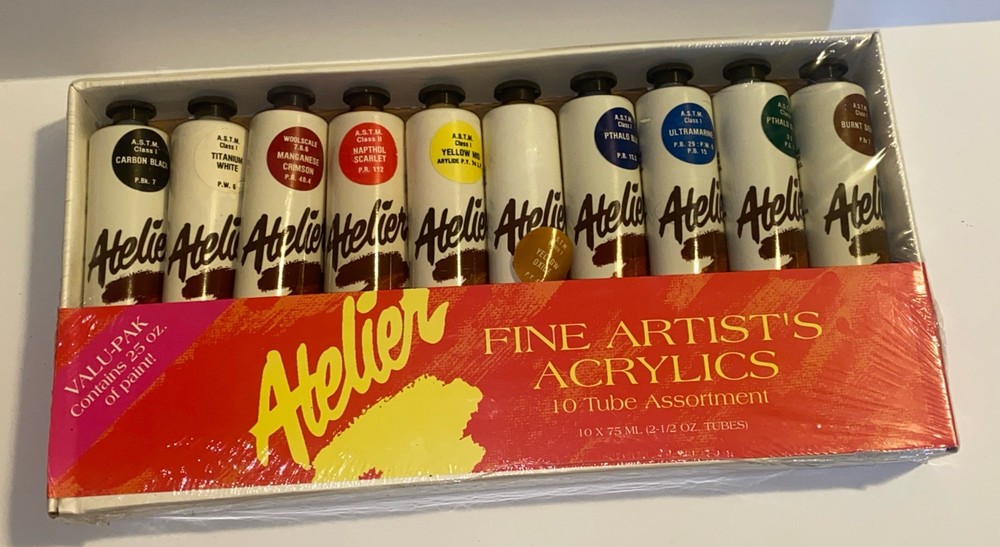 Atelier Impasto Artists Acrylic Paint 10 Tube Assortment A.S.T.M
