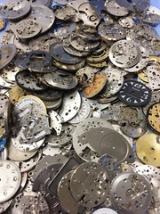 50 Grams Vintage Watch Parts Steampunk DIY Jewelry Art Crafts Watch Plates