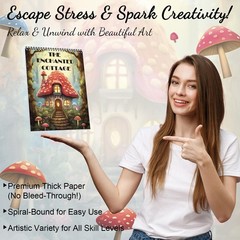 Adult Coloring Book for Women Relaxation, Adult Coloring Book Spiral Bound, O…