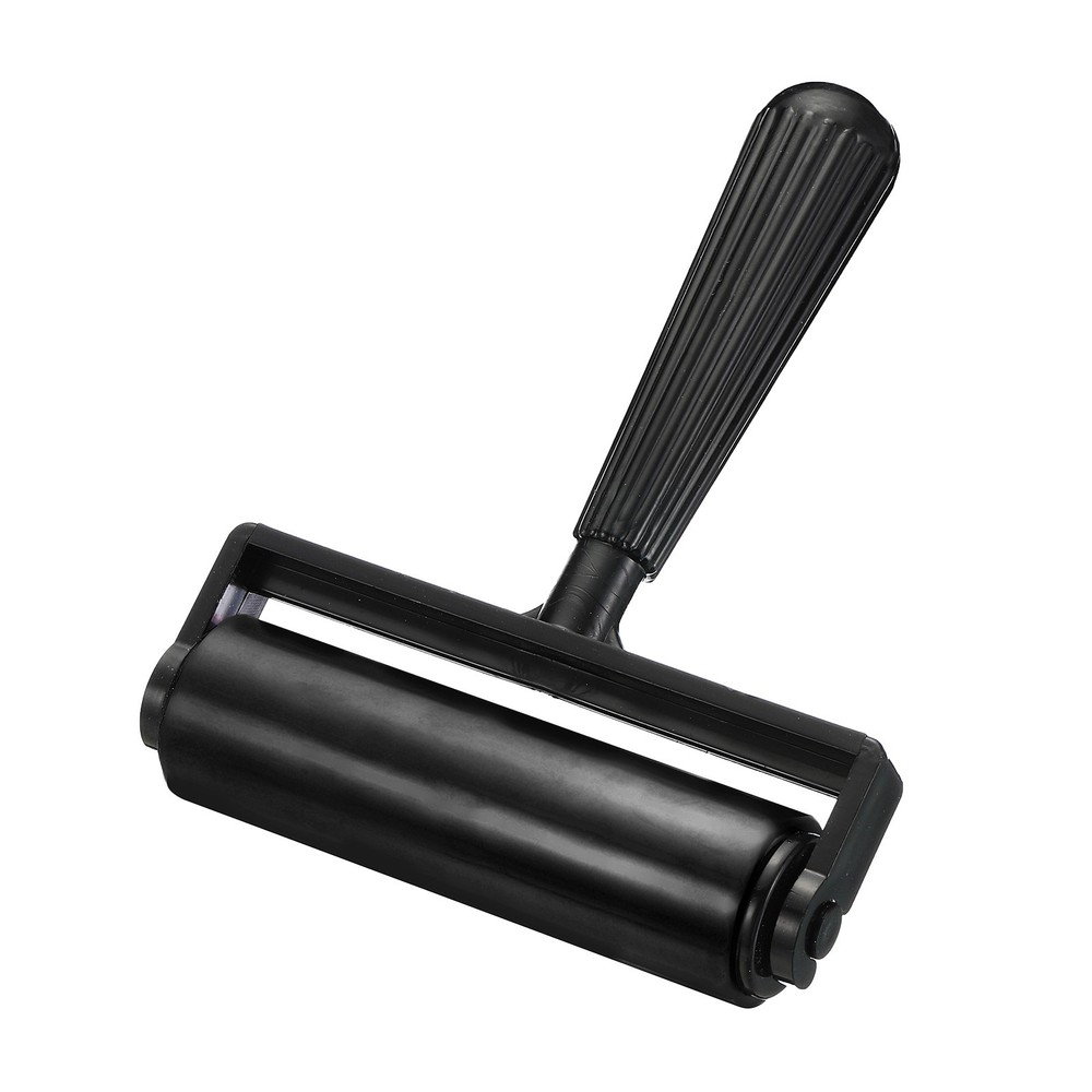 1Pc Rubber Roller Brayer,Printmaking Ink Print Brush Tool(Black 4.5″)