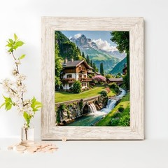 Acelii 5D Diamond Art Kits for Adults Beginners,Cabin 12×16 inches, KM549-1