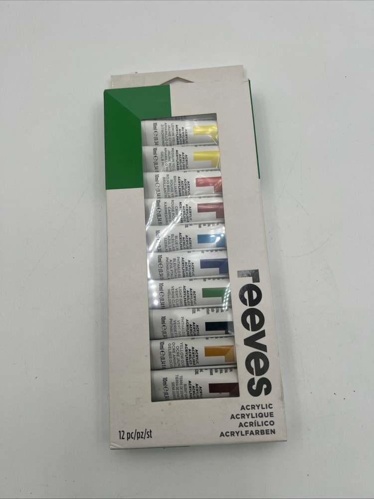 Reeves – Fine Acrylic 10ml – 12 Tube Set