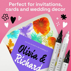 Acrylic Paint Pens – Dual Tip Markers – Brush & Fine Tip Paint Pens for Calligra