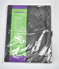 Reflexions Bound Sketch Book 80 Sheets Black 8-1/2″ x 11″ Elastic Band