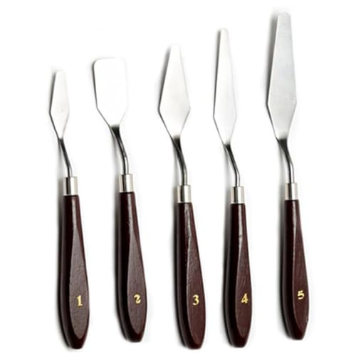 Artist Painting Knives Set – 5 Pieces Painting Knives Stainless TSPGD-5PCS