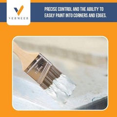 Vermeer Paint Brushes 5-Pack Angle Brushes in Assorted Sizes for All Latex and O