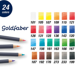 Goldfaber Color Pencils Tin Set, 24Ct.