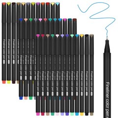 Journal Planner Pens 36 Vibrant Colors, 0.4mm Fine Point Markers for Journali…
