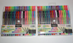 LOT of 2x 36 Pack=72 Sargent Art Assorted GEL PENS Glitter Metallic Fluorescent