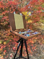 Wood Pochade Box for Pastel – 10×14” Plein Air Easel by ShrubmArt