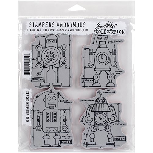 Stampers Anonymous Holtz Cling Stamps 7 X8 5 Wood Red 2×7 Inch Standard Stamping