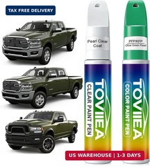 Olive Green Pearl(PFP/KFP) Touch Up Paint Compatible with Dodge Ram,2-In-1 Car S
