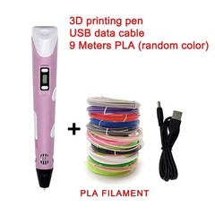 3D Printing Pen Kit PLA Filament 9M Kids Drawing Craft Art Tool Gift Set – UK