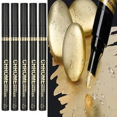 1-5pcs Chrome Pen Marker Waterproof Paint Repair Gold Silver 2mm Nib – NEW
