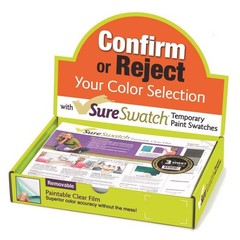 SureSwatch 10002 Plastic Paintable Clear Film 9 L x 12 W in. (Pack of 50)