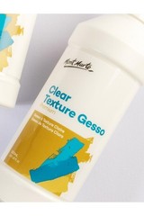 Premium Clear Texture Gesso Acrylic Medium 16.9 Oz 500ml Art Primer Coating Gel