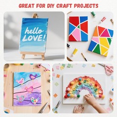 Simetufy 40 Pack Canvas Boards for Painting 8x10In 8″x10″- 40 pack, white