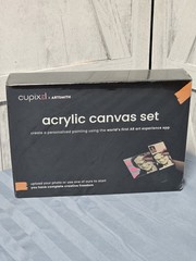 Cupixel Artsmith Acrylic Canvas Set NIB New – Kit Incl Paints, Canvas, Brushes