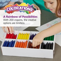 Colorations Chubby Crayons For Kids Set Of 200 – – – 2.68 L By .56 Dia –