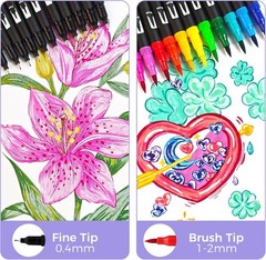 Water Resistant Markers – 168 Colors for Art Projects