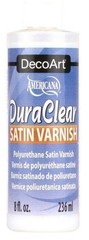 DecoArt DuraClear Poly Satin Clear Varnish Finish 8 oz