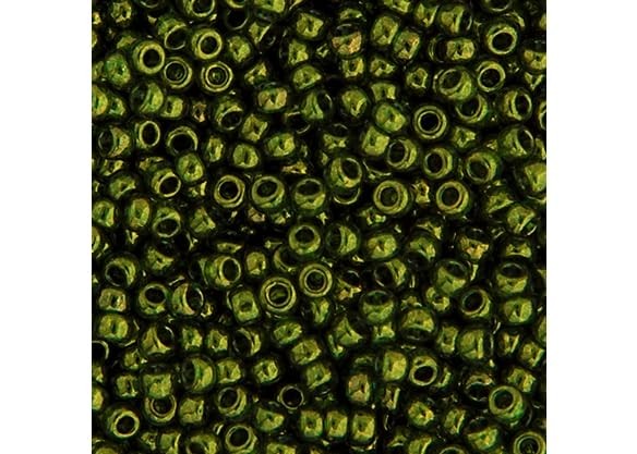 Miyuki Seed Bead 11/0 APX.22g – Olive Gold Luster Japanese Glass Seed Beads
