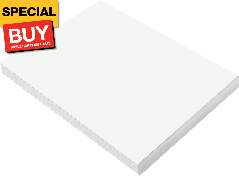 (Formerly ) Construction Paper, White, 9″ x 12″, 100 Sheets