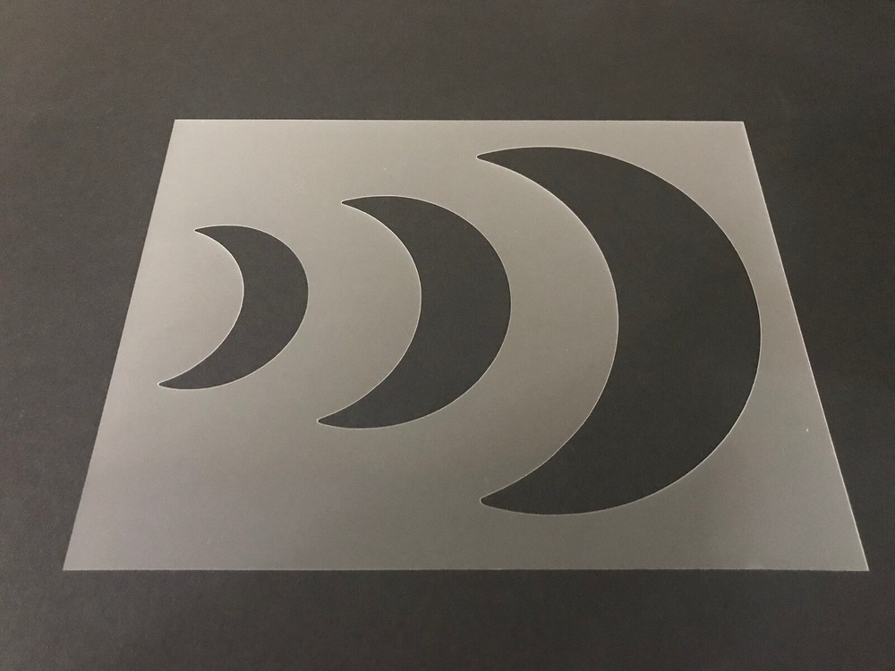 Moon #5 Stencil 10mm or 7mm Thick, Stars, Planets, Comets, Galaxy, Night