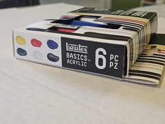 NEW UNUSED Basics Acrylic Paint Set, 6 x 22ml (0.74-oz) Tubes, Primary Colors