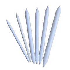 18Pcs Stumps Pencil White for Drawing Blending Smooth Pastels Charcoals Graphite