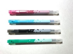 4 Sun Star dot e pen double sided Marker Pixel Art Pen Black Pink Green Blue