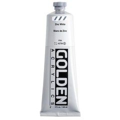 Heavy Body Acrylic Color Paints 5 Oz Zinc White Art Craft Supplies