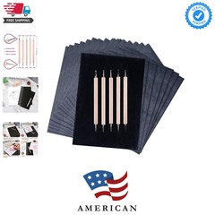 200 Sheets Carbon Paper Graphite Paper Black Carbon Transfer 8.5 x 11.5 inch …