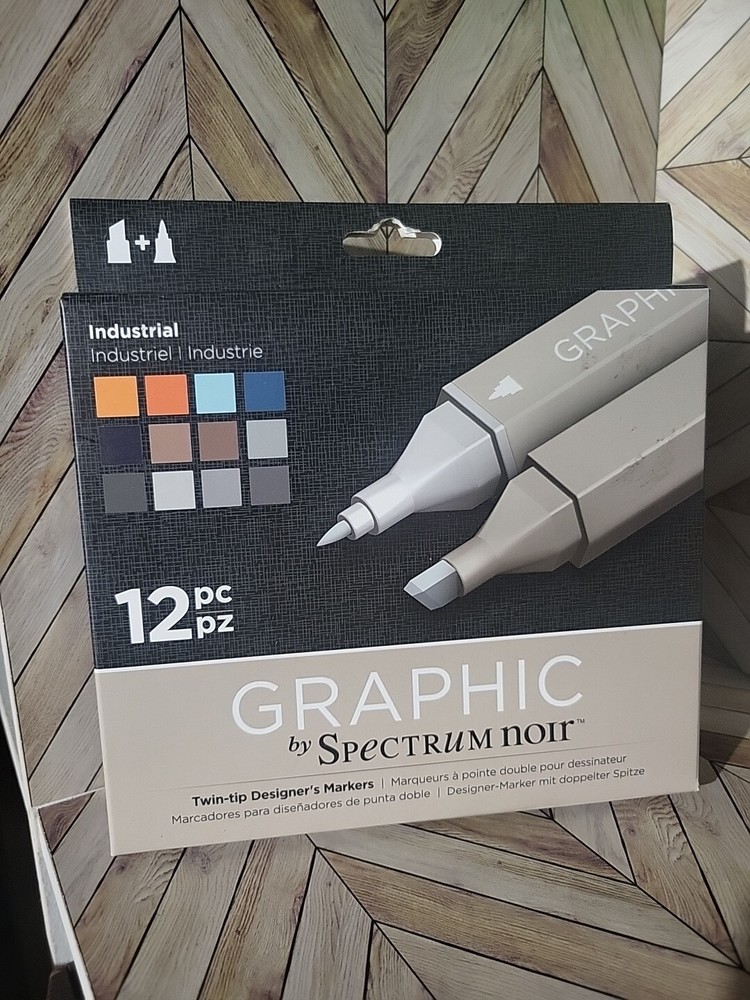 Spectrum Noir Graphic Twin Tip Deaigner’s Markers Induatrial 12 Pc Alcohol Base